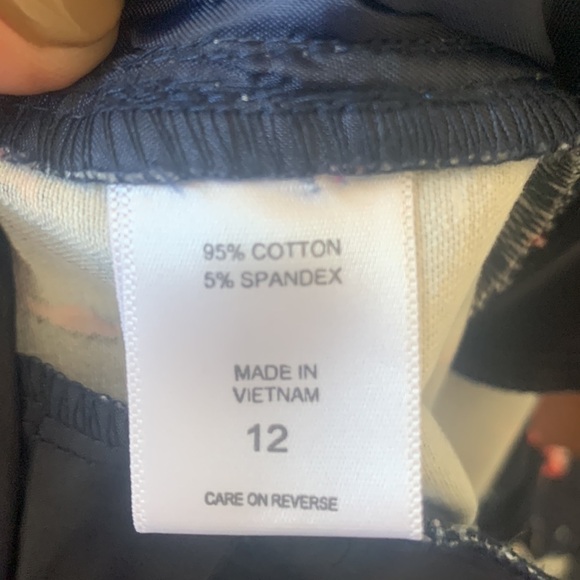 NEW York and Company Chino Style Pink Flamingo Pants Ankle Length Size 12 - Picture 6 of 6